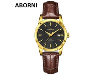 Relojes ABORNI Relojes de cuarzo Relojes de negocios impermeables para mujer