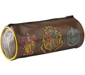 Estuche para lápices con el escudo de Harry Potter One Size negro