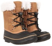 Botas de nieve con cordones adaptables para niños pequeños de Mountain Warehouse 10 UK marrón