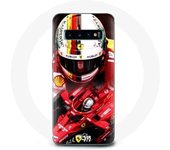 Coque pour Samsung Galaxy S10 plus Formule 1 Sebastian Vettel F1 Rouge
