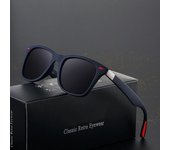 Gafas de sol polarizadas cuadradas clásicas de 8 colores para hombre y mujer, gafas de sol masculinas con remaches de conducción Vintage de diseñador de marca, gafas de sol UV400 gris
