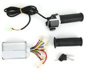 Controlador de bicicleta eléctrica con escobillas de 36 V y 1000 W y juego de empuñadura de acelerador multifunción con bloqueo eléctrico