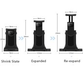 Soporte universal para tableta y PC de 4, 8, 9, 10 y 11 pulgadas para coche, con montaje en CD para iPad 2, 3, 4, 5 Air y Samsung Galaxy Tab. negro