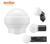 Bola difusora de cúpula de difusión de silicona AK-R22 para Godox Round Speedlite V1 AD100Pro AD200 AD200PRO con cabezal de Flash H200R