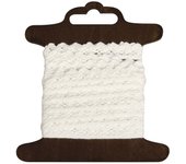 Ruban dentelle en coton - Blanc - 3m - Rayher