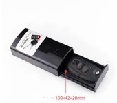 Caja de almacenamiento de llaves de coche portátil magnética, caja oculta de seguridad antipérdida, soporte para llaves secreto para exteriores negro