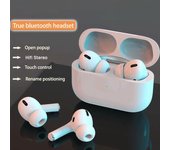 TWS AIR3 Gaming Auriculares inalámbricos Bluetooth Posicionamiento GPS Auriculares Cambio de nombre Auriculares Auriculares de carga inalámbricos para teléfono IOS Android blanco