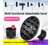 Cubierta difusora para secador de pelo DIY Piezas de repuesto Accesorios para difusor de pelo Difusor de secador de aire negro
