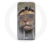 Coque pour Samsung Galaxy S6 Chat avec une capuche photo drole Animaux