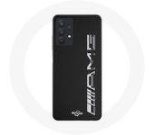 Coque Maniacase pour Samsung Galaxy A32 4G Amg Logo Carbone Texture