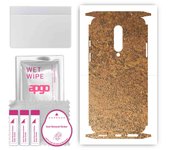 apgo Protective Skin Sticker for the back+sides compatible with OnePlus 8, Full Wrap Film, Foil, Vinyl - Pattern Rusty Copper