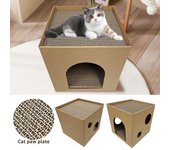 Protector de muebles para casa de gatos, caja de cartón para gatos, tabla para rascar, alfombrilla, suministros para mascotas, juguetes para gatos