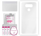 apgo Ultra Clear Protective Skin Sticker for the back compatible with LG G6, Wrap Film, Hydrogel Film, Flexible, Soft TPU with positioning layer easy