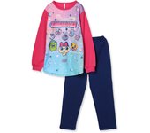 Pijama de manga larga de punto de cartón brillante Tamagotchi 562 [Bandai] para niñas color rosa