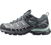 Zapatillas de senderismo y trekking X ULTRA PIONEER MUJER L47170200 cm Stormy [Salomon] GORE-TEX Mujer 24.5 Weather/Alloy/Yucca