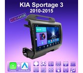 Radio para coche Android Carplay de 2 DIN para KIA Sportage 3 2010-2015, reproductor multimedia, unidad principal, navegación GPS estéreo, BT, WIFI, 4 + 64 GB 1+16GB