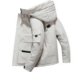 Nuevo Chaqueta de plumón de invierno para hombre, Chaqueta corta de plumón para parejas M