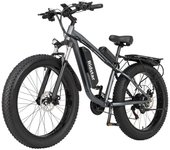 Bicicleta eléctrica Ridstar E26 con motor potente de 2000 W, batería de litio de 48 V y 23 Ah, freno hidráulico, neumáticos anchos de 26 x 4 pulgadas. negro