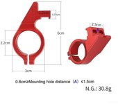 Hebilla de instrumento modificada para patinete eléctrico, asiento de exhibición con soporte fijo de aluminio negro