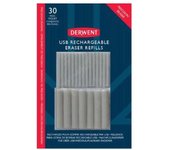 Recharge de gomme USB - DERWENT - Pack de 30 - 15 grandes 5mm - 15 extra fines 2.4mm - Mixte