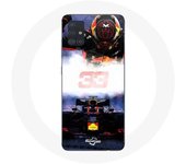 Coque pour Samsung Galaxy A71 Formule 1 Max Verstappen Pilote de F1 noir rouge et jaune