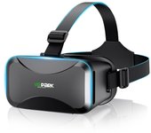 Experiencia panorámica VR 3D para smartphones Compatible con gafas Buena disipación del calor Distancia interpupilar focal ajustable Asférica negro