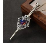 1 colgante de varita mágica de bruja, paquete de sangre retro de brujería, collar de varita desmontable, joyería de cosplay para pareja, regalo para hombres y mujeres