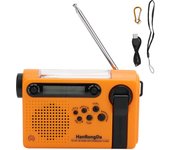 Radio portátil de banda completa con carga solar FMAM y linterna para uso de emergencia