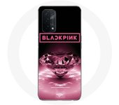 Coque - Maniacase - Oppo A54 5G - Noir - Logo Blackpink - Souple - Diamanté