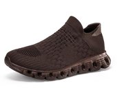 MCTIN Calcetines, zapatos para mujer, transpirables, sin cordones, zapatillas de plataforma unisex, zapatos casuales para caminar para hombre 35 negro