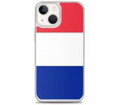 Coque iPhone - Drapeau France - iPhone 13 mini - Souple - Multicolore - Silicona transparente