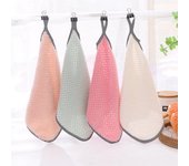 5 uds. Toalla de mano pequeña de 25 x 25 cm, toalla de limpieza de cocina colgante con forma de piña, pañuelo de terciopelo coral, toalla de limpieza para lavar 20cm*20cm