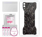 apgo Protective Skin Sticker for the back compatible with Black Shark 2 Pro, Wrap Film, Foil, Vinyl - Pattern Carbon Black Pixel