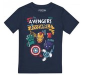 Marvel Avengers Boys Trio Superhéroe Camiseta 3-4 Years azul oscuro