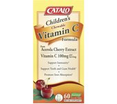 CATALO, children's chewable vitamin C formula, 100mg, 60 vegetable chewable tablets (50mg per tablet)