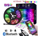 0.5M-10M USB Power LED Strip Lights 5050 RGB TV Retroiluminación Bluetooth APP Control remoto de música 0.5M varios colores