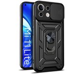 Para Xiaomi Mi 11 Lite funda a prueba de golpes armadura fundas de teléfono para Xiomi Mi11 Xiaomi11 Lite Ne 5g Mi 11Lite cubierta de anillo magnético ligero For Mi 11 Lite 4g negro
