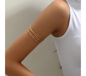 Pulsera multicapa de color dorado para mujer, estilo punk, de metal, diseño de minis, para uso diario, joyería de fiesta. A3