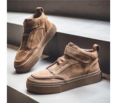 Nuevos zapatos para hombre, zapatos de Skateboarding de alta calidad para otoño e invierno, zapatos cómodos de alta calidad, zapatos casuales Retro de suela blanda a la moda 39 negro