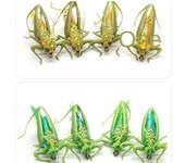 Saltamontes biónicos para pesca, señuelo de insecto pececillo, Wobbler, saltamontes, cebo duro, señuelo de pesca de agua dulce