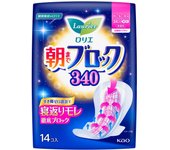 Bloque matutino KAO Laurier 340 14 piezas (Cuasi droga) Toalla sanitaria Laurier Super Absorption Guard para la noche. Reemplácela según sea necesario durante la menstruación.