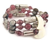 Les Trésors De Lily [J7767] - Bracelet Créateur 'Scarlett' violet púrpura