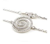 Les Trésors De Lily [J0195] - Bracelet Argent 'Déesse' blanc plata
