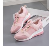 Zapatillas de cuña para mujer, zapatillas deportivas con cordones, transpirables, calzado informal con plataforma para mujer, zapatos vulcanizados para mujer, tenis de mujer 35