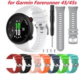 Nueva correa de silicona para reloj inteligente Garmin Forerunner 45 45s, correa de pulsera deportiva con herramienta para accesorios de pulsera Garmin Swim 2 For Forerunner 45 azul cielo