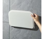 Estante plegable montado en la pared, estante de almacenamiento plegable para ahorrar espacio, soporte para teléfono sin perforaciones, bandeja de almacenamiento para enrutador Wifi, organizador de baño