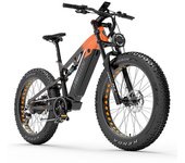 Lankeleisi - Bicicleta de montaña eléctrica de 26  de ancho, 4.0, motor Bafang, 48v, 20ah 750W 20AH 48V verde