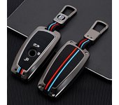 Funda para llave de coche con panel de gamuza de aleación galvanizada de alta calidad para BMW 1 serie 3 6 serie 7 serie X1 X4 GT 520 525 530