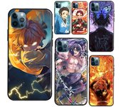 Funda de teléfono Demon Slayer Kimetsu no Yaiba para iPhone 11 14 13 Pro Max XS XR X SE 2020 5S 6S 7 8 Plus 12 mini Carcasa trasera iPhone 6 6s