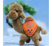 Lindo colgante de camello de peluche de juguete de dibujos animados Dunhuang desierto pequeño camello colgante muñeco de peluche suave llavero mochila llavero de coche decoración